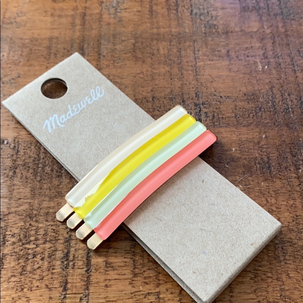 Madewell Four Pack Rainbow Barrettes - Picture 3 of 6
